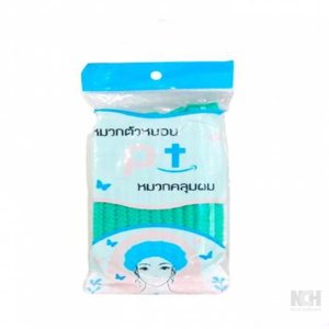 หมวกคลุมผมตัวหนอนสีเขียว1*10 (480) 12ชิ้น / แพ็ค