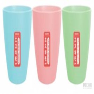 แก้วพาสเทล สติ๊กเกอร์ คละสี 12ชิ้น / แพ็ค