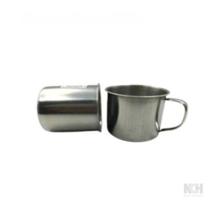 แก้วสแตนเลสมีหูจับ 7 cm.2PCS 12092(500) 10ชิ้น / แพ็ค